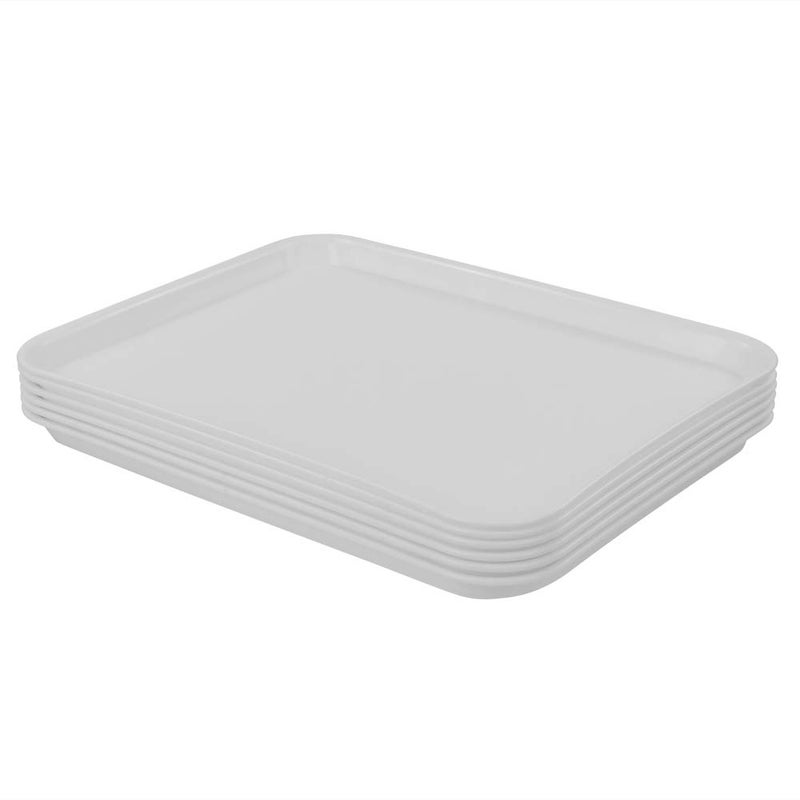 Jekiyo 6 Paks Serving Trays, Fast Food Tray for Restaurant, Home, White - Image 5